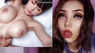Coreana con grandes tetas en su primera vez anal