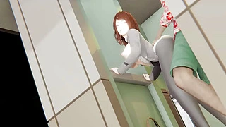 僕のヒーローアカデミア ヘンタイ - 麗日お茶子が公衆トイレでセックス - 日本のアジア漫画アニメ漫画ゲームポルノビデオアニメーション